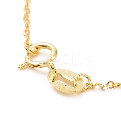925 Sterling Silver Cable Chains Necklace for Women STER-I021-08A-G-1