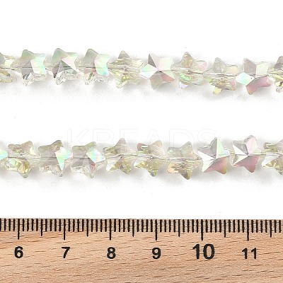 Electroplate Transparent Glass Beads Strands LS-EGLA-U004-03A-HP06-1