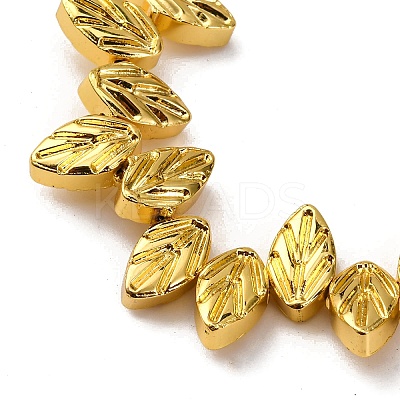 Electroplate Glass Beads Strands EGLA-H109-10-1