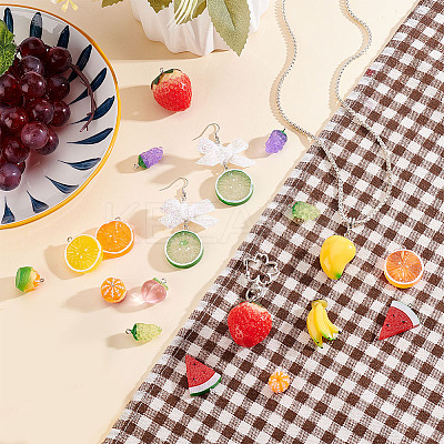 26Pcs 13 Styles Resin Pendants RESI-GA0001-33-1
