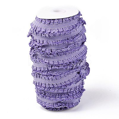 Lattice Double Ruffle Elastic Nylon Ribbon NWIR-O010-03J-1