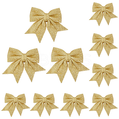 10Pcs Glitter Foam Bowknot Ornament Accessories FIND-GF0008-55B-1