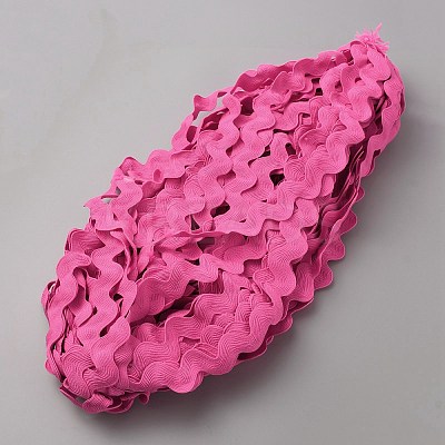 Polyester Wavy Fringe Trim Ribbon OCOR-WH0080-45G-1