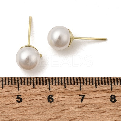 Iron Stud Earring Findings STAS-WH0029-02C-01-1-1
