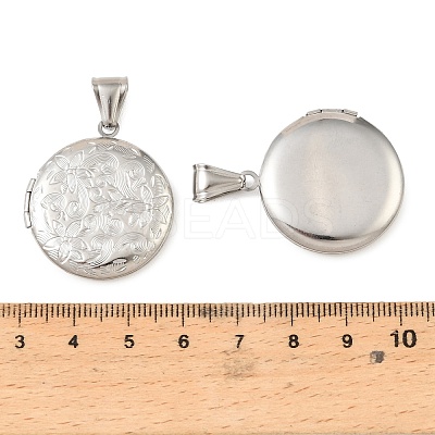 316 Stainless Steel Locket Pendants STAS-K321-10P-1