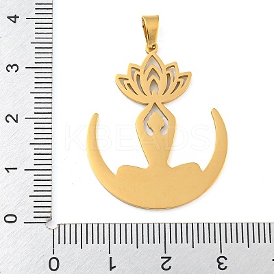 304 Stainless Steel Pendants STAS-Z076-12G-1