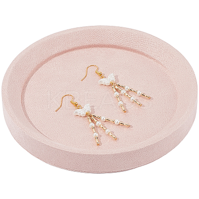 Solid Wood Covered with Velvet Jewelry Display Trays for Earrings Rings Necklaces Bracelets AJEW-WH20075-003A-1