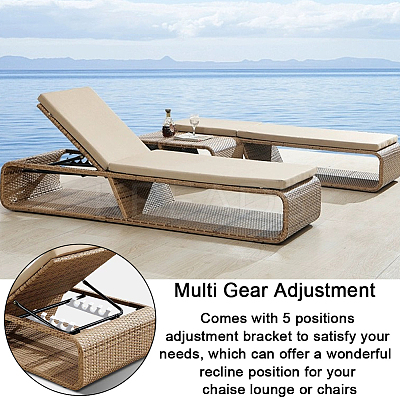 Plastic Adjustment Brackets for Patio Outdoor Lawn Yard Furniture FIND-WH0126-356D-1