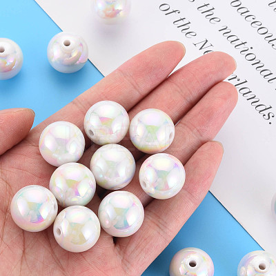 Opaque Acrylic Beads MACR-S370-18mm-01-1