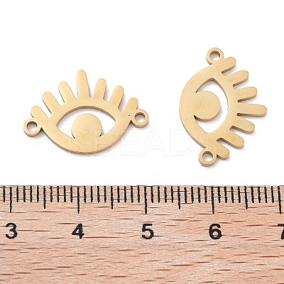 Ion Plating(IP) 304 Stainless Steel Hollow Connector Charms STAS-P332-06G-1