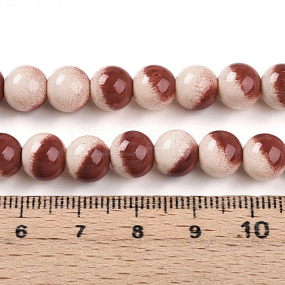 Baking Paint Glass Beads X1-DGLA-N012-8mm-08-1