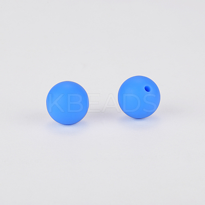 Round Silicone Focal Beads SI-JX0046A-15-1