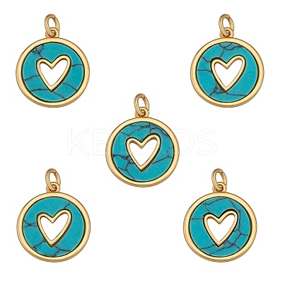 Synthetic Turquoise Pendants FIND-SZ0002-54A-1