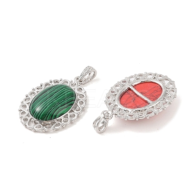 Synthetic Mixed Gemstone Pendants G-A226-03P-B-1