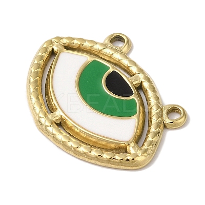 Ion Plating(IP) 304 Stainless Steel Enamel Pendants STAS-B067-01G-01-1