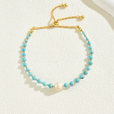 Chic Synthetic Turquoise Adjustable Slider Bracelets for Women's Fashion Accessories ZZ6600-1