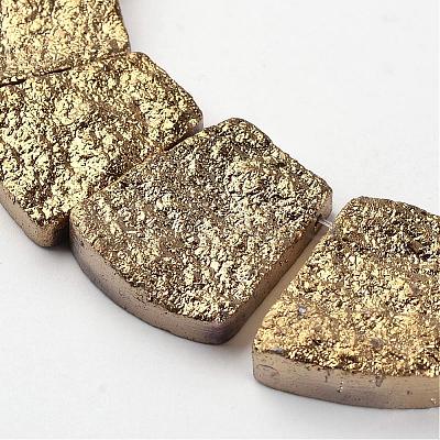 Electroplated Natural Dragon Bone Stone Graduated Beads Strands G-I177-01A-1