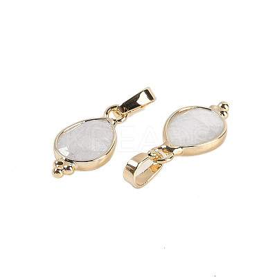 Natural White Moonstone Faceted Pendans X-KK-L218-004G-04-1