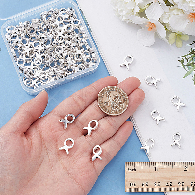 100Pcs Easter Theme Tibetan Style Bead Frames TIBEB-HY0001-12AS-1