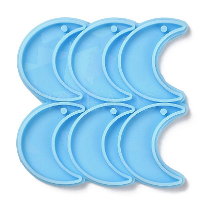 Moon Shape Holographic Pendant DIY Silicone Mold LS-DIY-K063-11-1