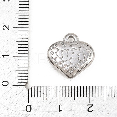 Hammered 304 Stainless Steel Pendants STAS-L313-01A-P-1