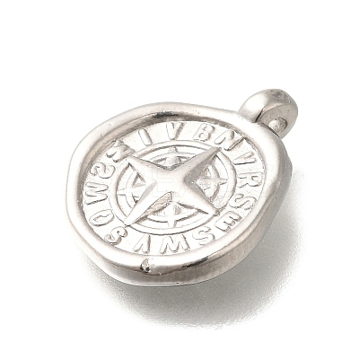 Anti-Tarnish 304 Stainless Steel Pendants STAS-I321-77P-1