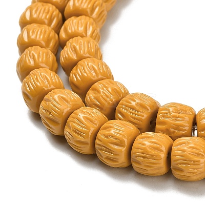 Synthetic Coral Dyed Carved Beads BSHE-H114-01D-1