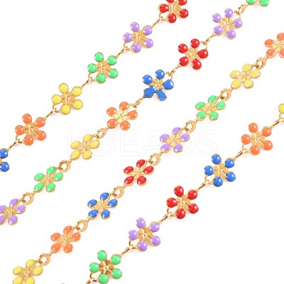 Ion Plating(IP) 304 Stainless Steel Sunflower Link Chains STAS-N092-121-1