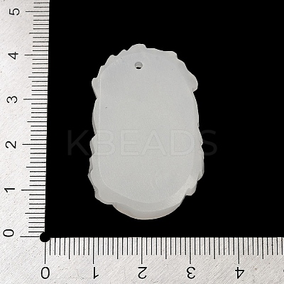 Natural White Jade Carved Pendants LS-G-S384-01I-1