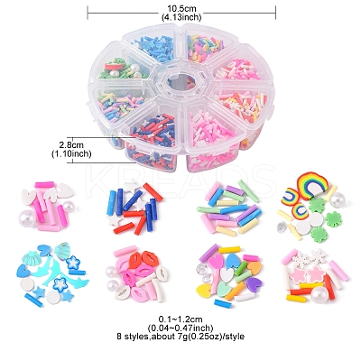 56G Handmade Polymer Clay Cabochons CLAY-FS0001-16-1