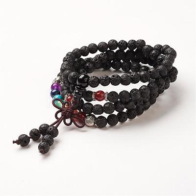 Yoga Chakra Jewelry BJEW-G554-05E-1