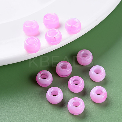 Acrylic European Beads MACR-S375-002B-03-1