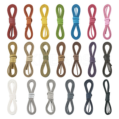 20 Strands 20 Colors Flat Imitation Leather Cord WL-TA0001-01-1