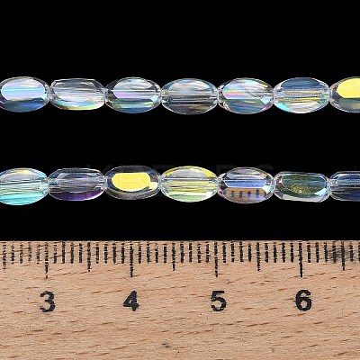 Electroplate Transparent Glass Beads EGLA-H112-01AB-01-1
