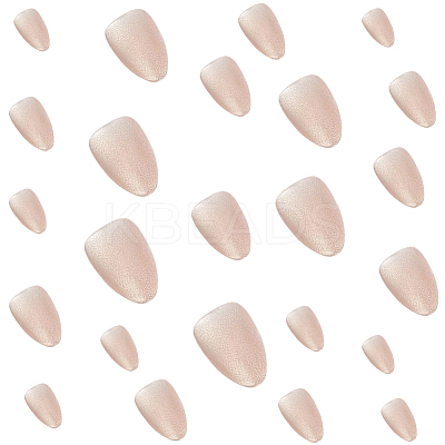 1 Bag ABS Plastic Mermaid Metallic Effect Press On False Nails MRMJ-CP0001-63-1