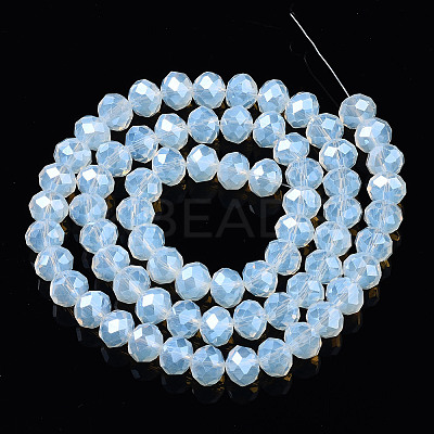 Electroplate Glass Beads Strands EGLA-A034-J6mm-A04-1