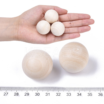Unfinished Wood Beads X-WOOD-T014-30mm-1