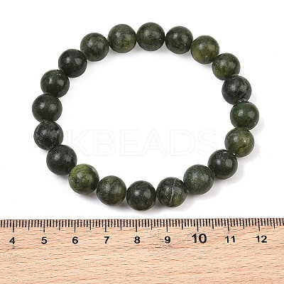 Natural Jade Beaded Stretch Bracelets BJEW-I253-10mm-07-1