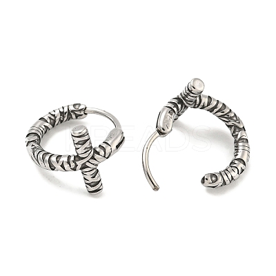 316 Surgical Stainless Steel Hoop Earrings EJEW-D096-14I-AS-1