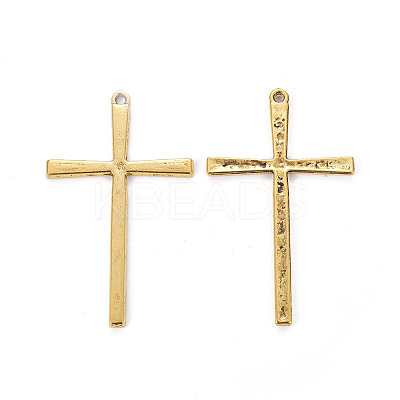 Tibetan Style Alloy Cross Large Pendants LS-TIBEP-EAAA0100Y-AG-FF-1