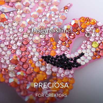 Preciosa® MAXIMA Crystal No Hotfix Flatback Stones Y-PRC-NSS8-80250-1