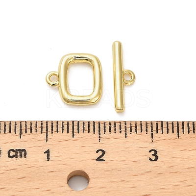 Brass Toggle Clasps KK-M314-07G-1