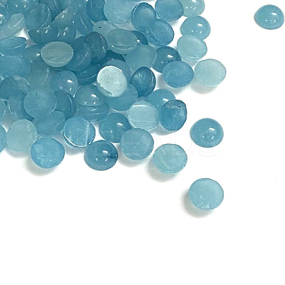 Natural White Jade Cabochons G-G506-10mm-1