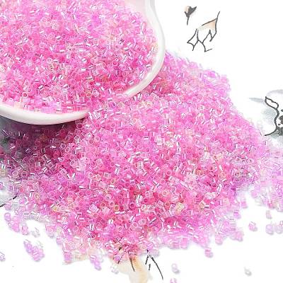 Transparent Colours Glass Seed Beads SEED-H003-01L-1