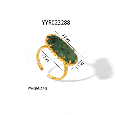 Oval Synthetic Turquoise Finger Rings LS-DI3316-3-1
