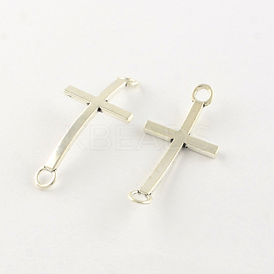 Sideways Cross Tibetan Style Alloy Links connectors TIBE-Q046-10AS-LF-1