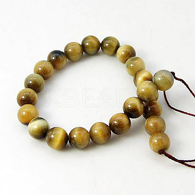Natural Tiger Eye Beads Strands G-G099-12mm-9-1