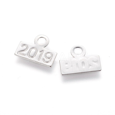 Non-Tarnish 304 Stainless Steel Charms STAS-L232-015P-1