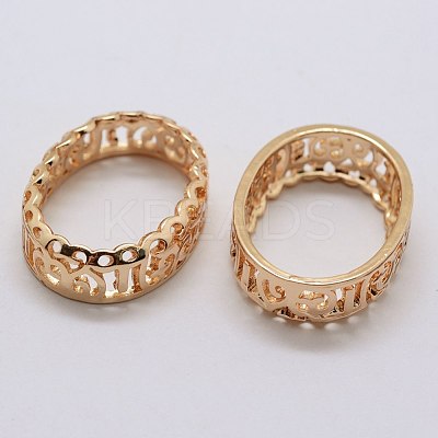 Brass Sew on Prong Settings X-KK-E753-01LG-18x25-1
