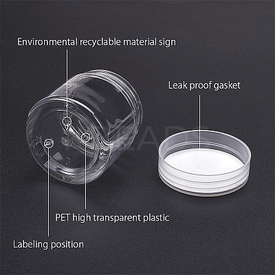 Transparent Plastic Bead Containers CON-WH0068-21-1